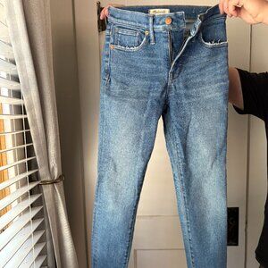 Madewell High Rise Skinny Jeans Medium Wash Size 25